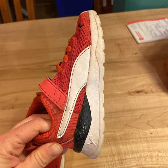 Red toddler running shoes unisex - Picture 3 of 4